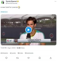 Lorenzo Musetti's interview on Twitter